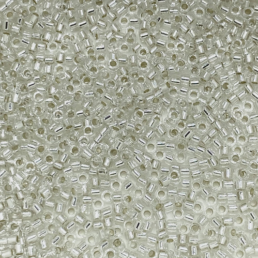 Delica Beads - Silver Lined - Crystal
