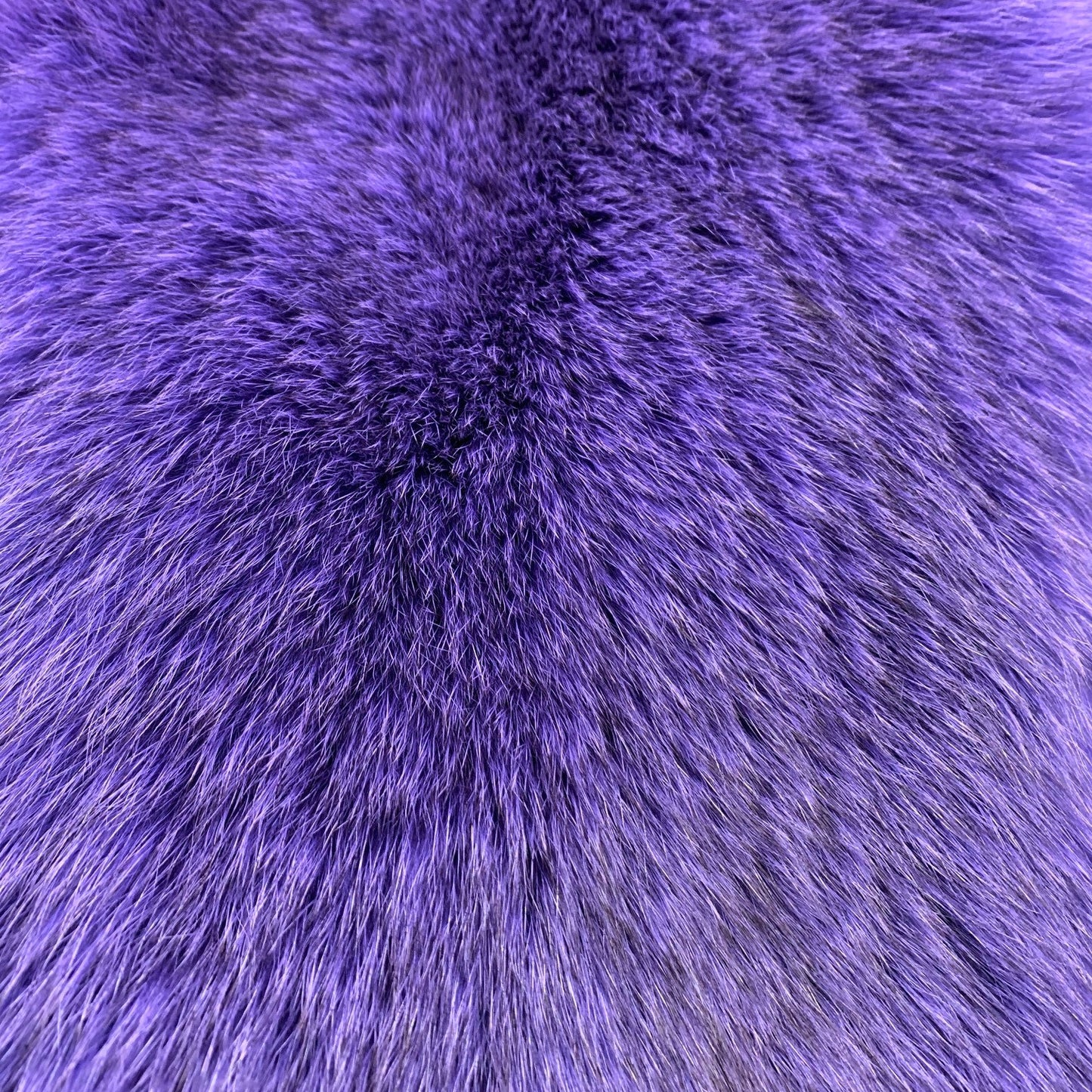Dyed Norweigan Blue Fox Fur - Purple