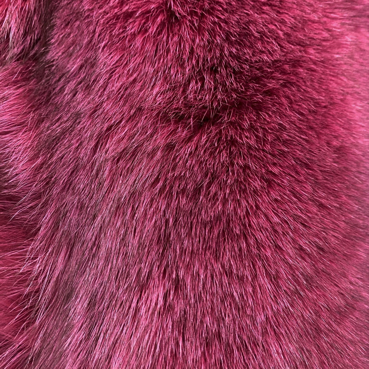 Black Raspberry With Fur Dyed Shadow Fox Fur - Raspberry – Brador Fabrics