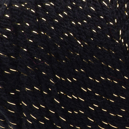 Red Heart® Super Saver - Metallic - Black / Gold (detail)