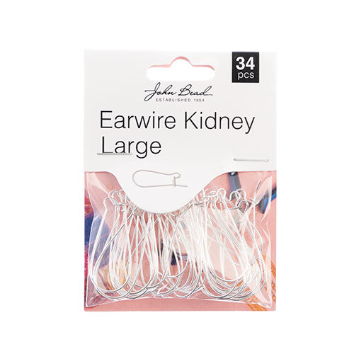 Kidney Ear Wire - Large - 33mm (pack)