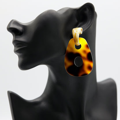 InukChic® Earring - Uqsiq - Mustard (worn)