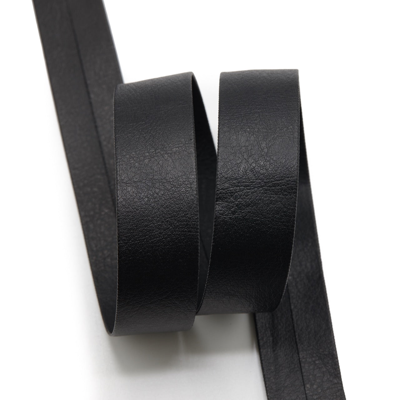 Faux Leather (PU) Bias - Black