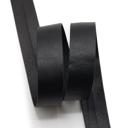 Faux Leather (PU) Bias - Black