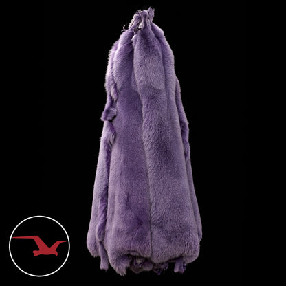 Dyed Shadow Fox Fur - Hyacinth (Light Purple)