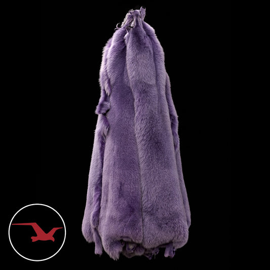Dyed Shadow Fox Fur - Hyacinth (Light Purple)