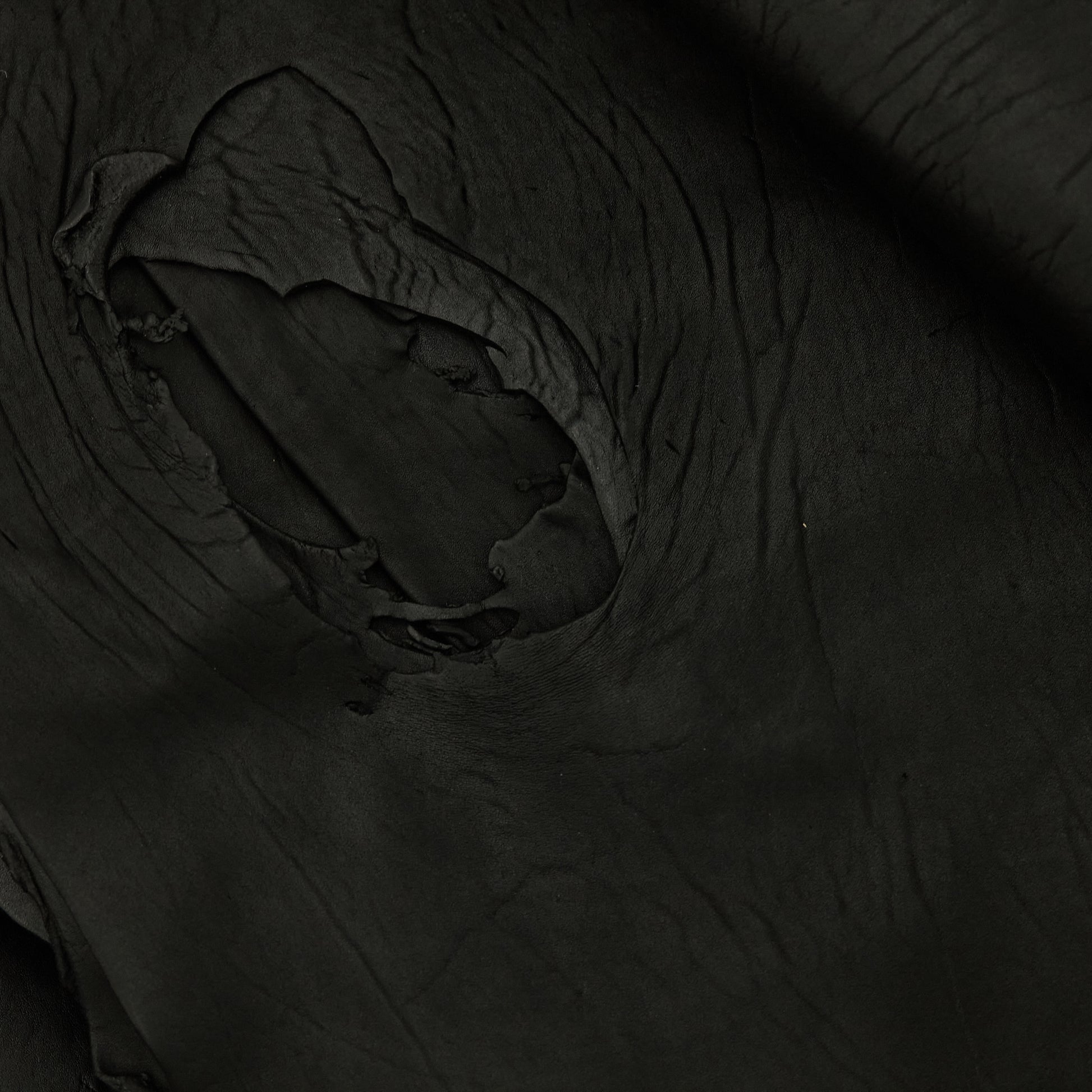 Harp Seal Leather - Black (detail)