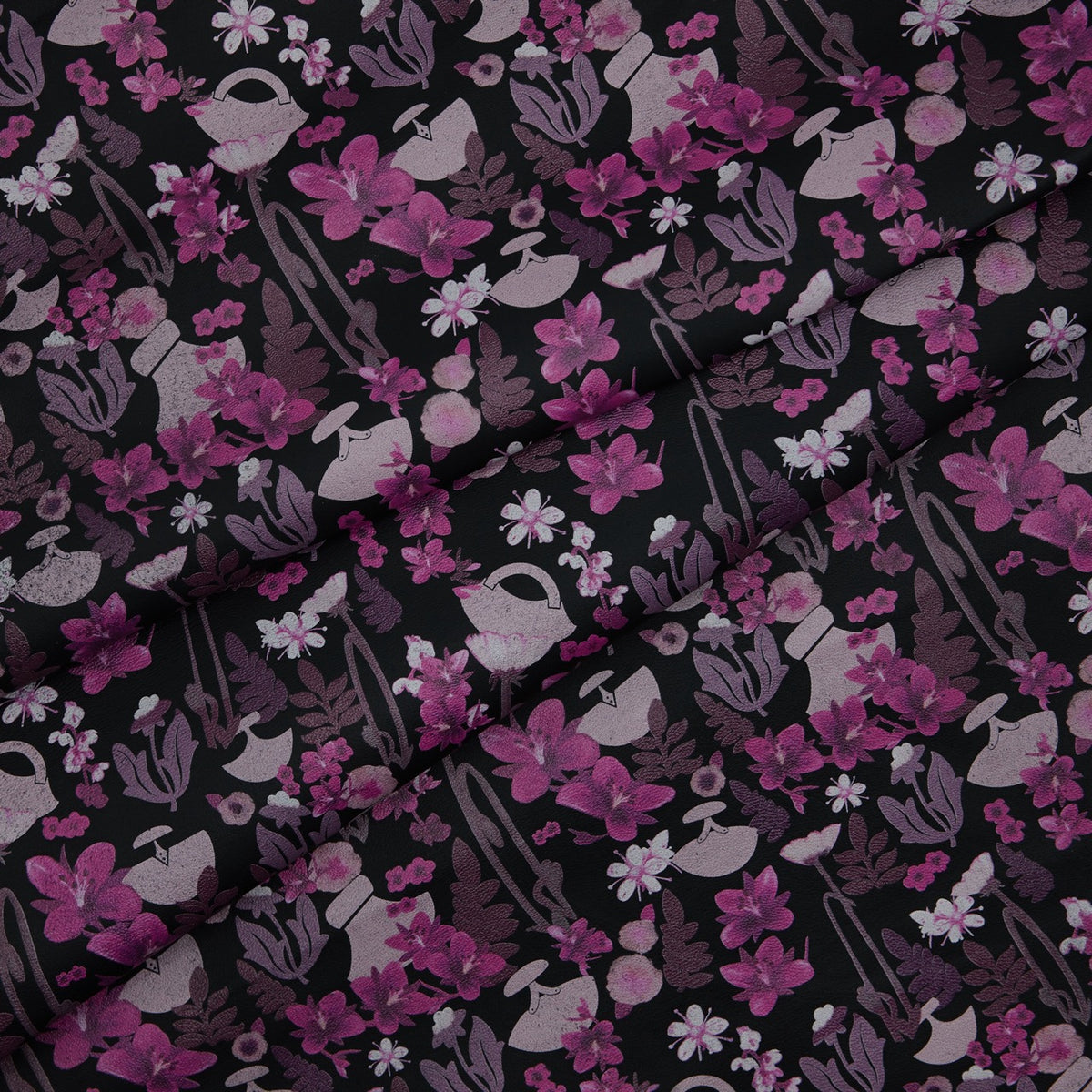 Floral Print Lambskin Leather - InukChic® Ulu Floral (fold)