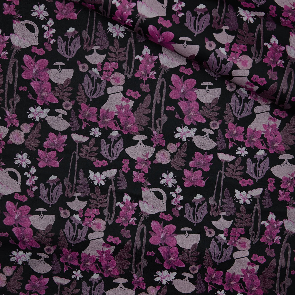 Floral Print Lambskin Leather - InukChic® Ulu Floral