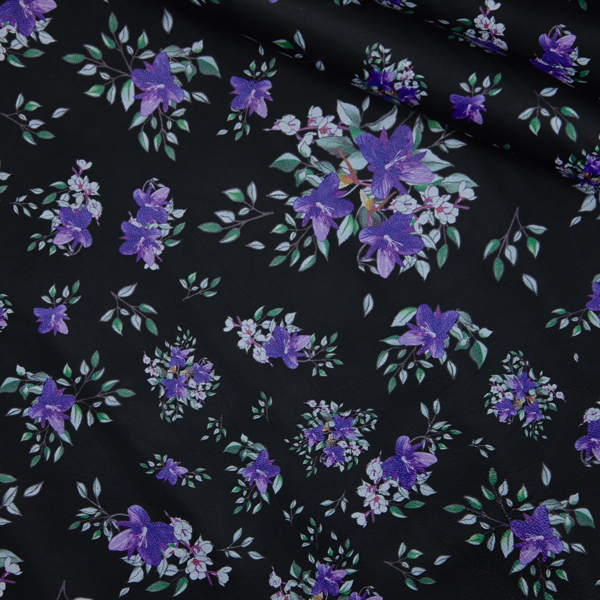 Floral Print Lambskin Leather - InukChic® Arctic Floral Lilac