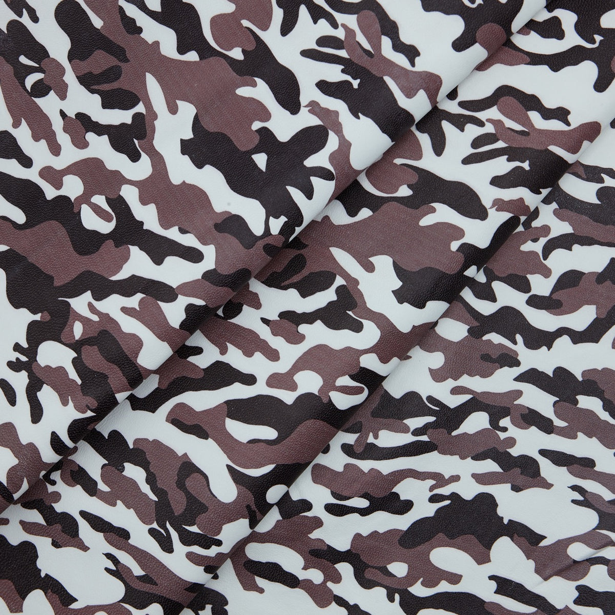 Floral Print Lambskin Leather - Chocolate Chip (fold)