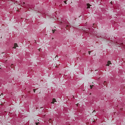 Floral Print Lambskin Leather - Pink Snowflakes