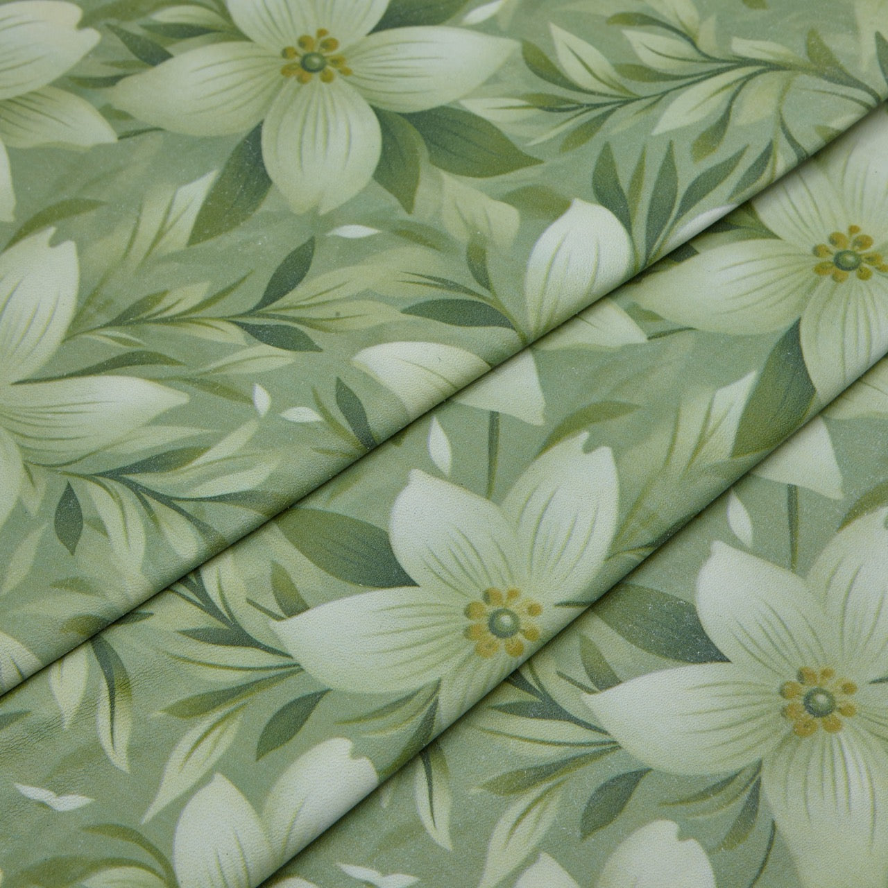 Floral Print Lambskin Leather - Spring Star