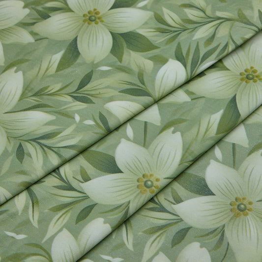 Floral Print Lambskin Leather - Spring Star
