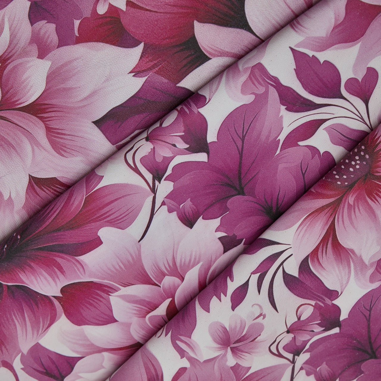 Floral Print Lambskin Leather - Pinkberry