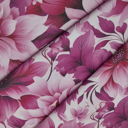 Floral Print Lambskin Leather - Pinkberry