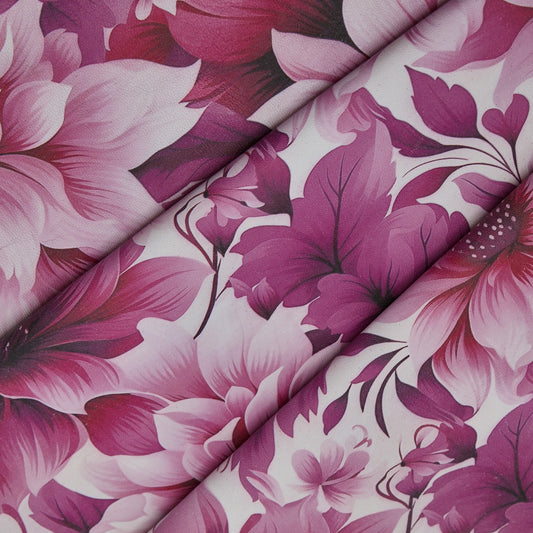 Floral Print Lambskin Leather - Pinkberry