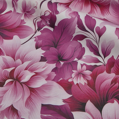 Floral Print Lambskin Leather - Pinkberry (detail)