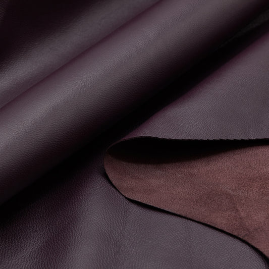 Italian Lamb Leather - Eggplant (Aubergine)