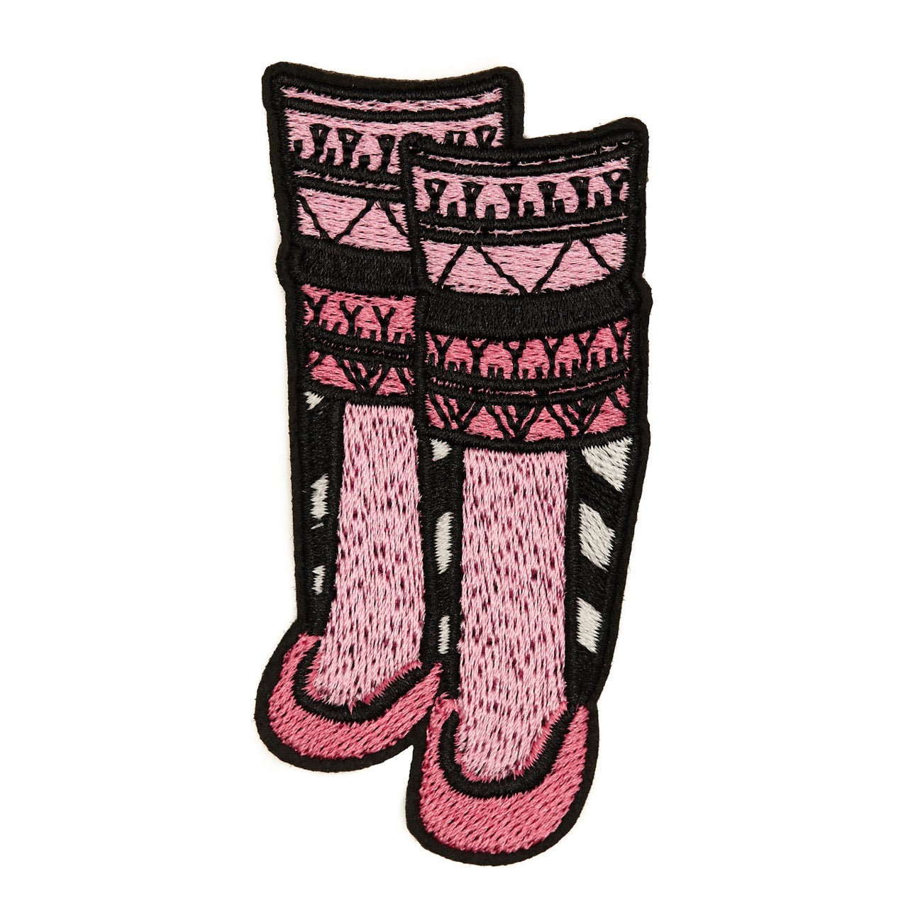 InukChic® Iron-On Patches - Tunniit Kamiik - Pink