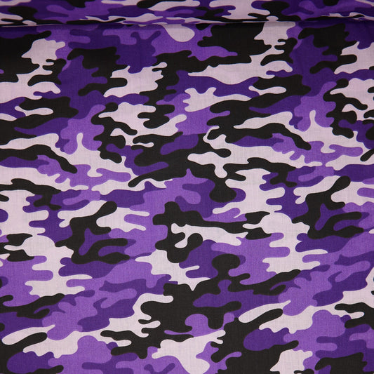 Cotton Camo - Purple