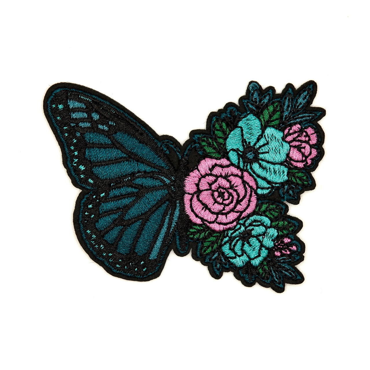 Butterfly Floral (Style 1) - Teal
