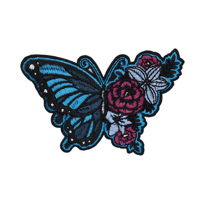 Arctic Collection Iron-On Patches - Butterfly Floral (Style 2) - Northern Blue