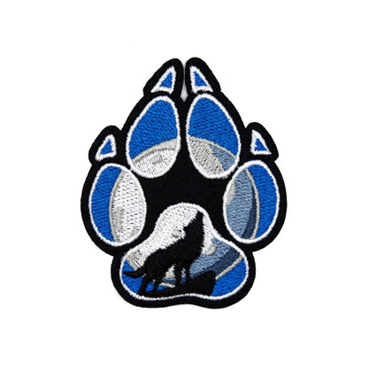 Wolf Paw Patch - Blue