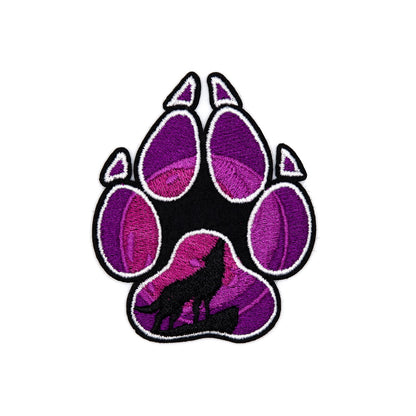 Wolf Paw Patch - Purple
