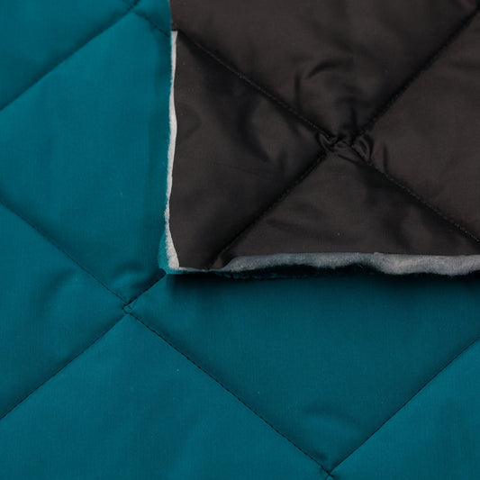 Quilted PrimaSoft™ - 2-Sided, 10oz - Turquoise / Black