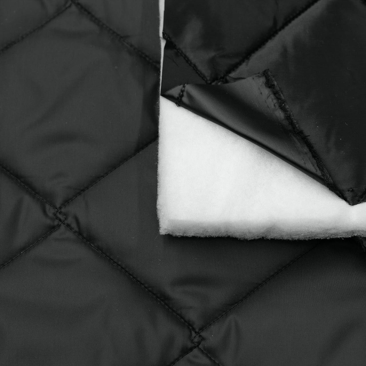 Quilted PrimaSoft™ - 2-Sided, 15oz - Black (detail)
