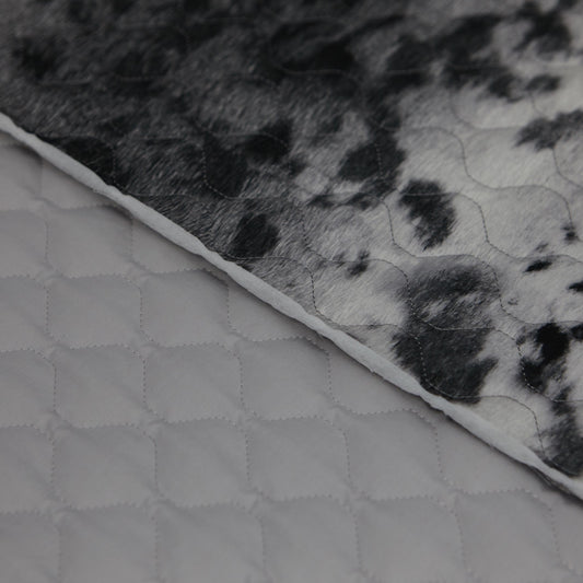Cotton Quilt - Seal Skin - 6oz - Silver (Natural)- detail