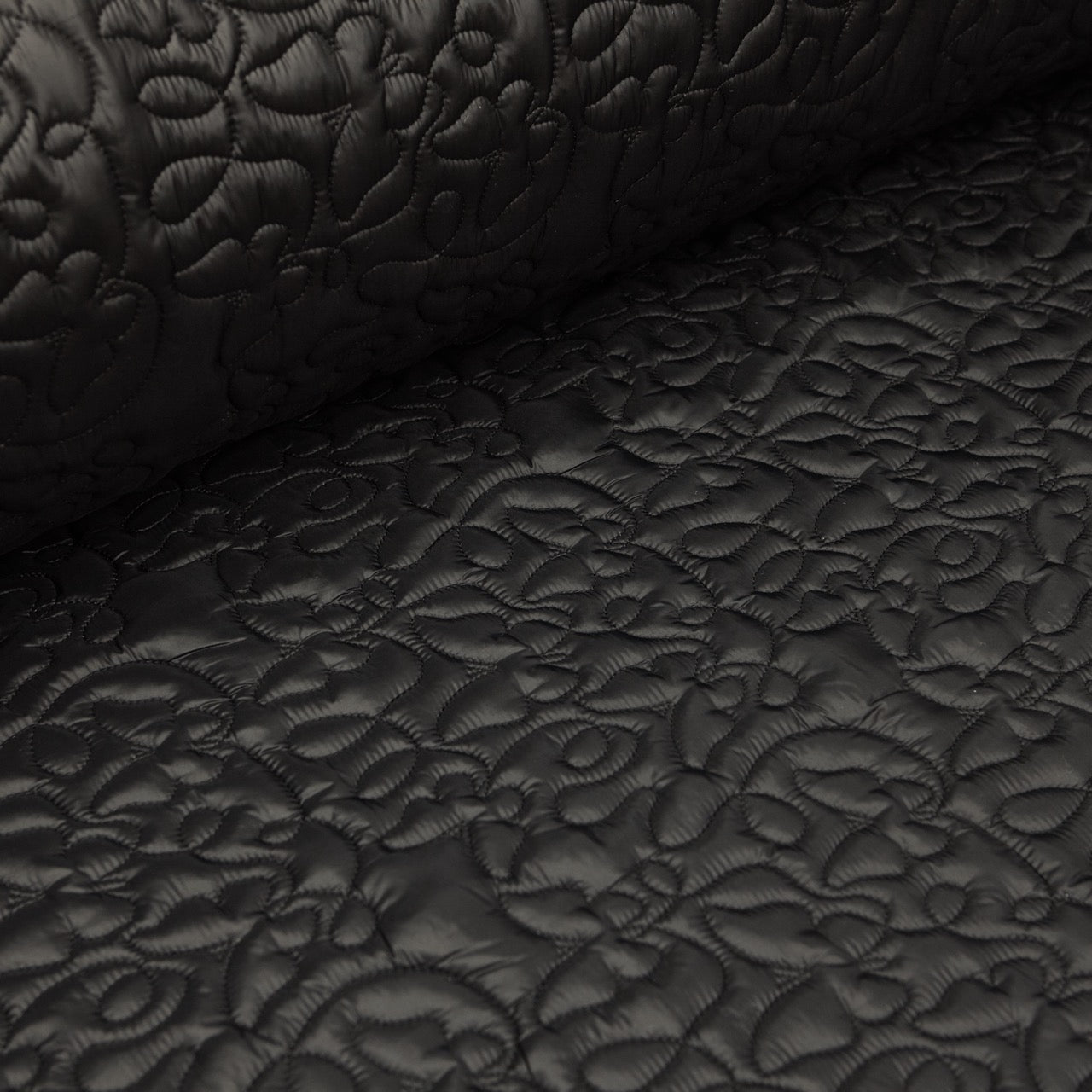 Embroidered Quilt 2-Sided - Butterfly (BLACK)