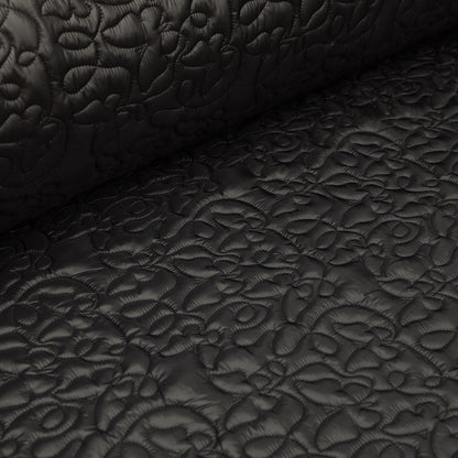 Embroidered Quilt 2-Sided - Butterfly (BLACK)