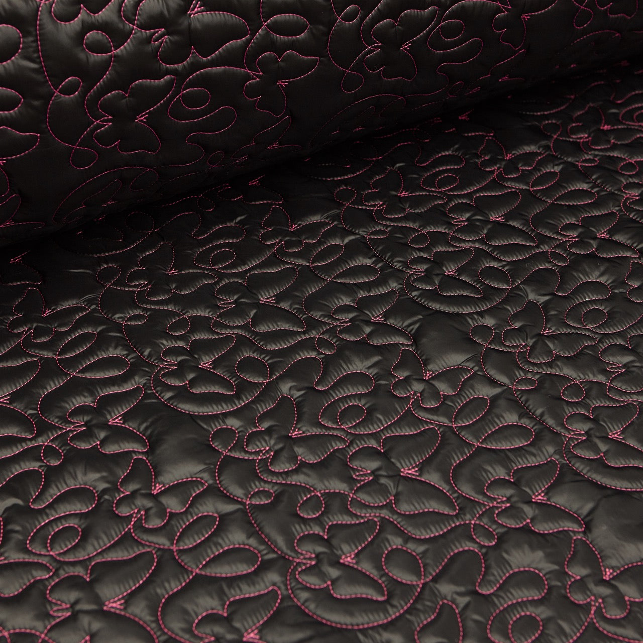 Embroidered Quilt 2-Sided - Butterfly (PINK)