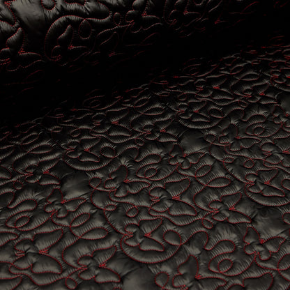 Embroidered Quilt 2-Sided - Butterfly (RED)