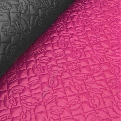 Embroidered Quilt 2-Sided - Ulu - Raspberry