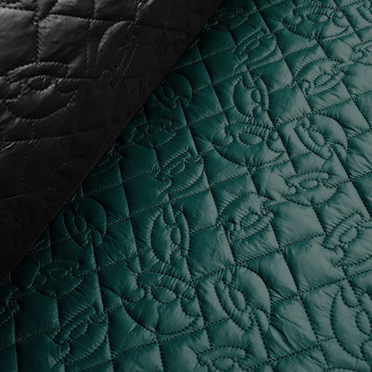 Embroidered Quilt 2-Sided - Ulu - Turquoise