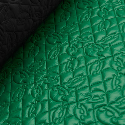 Embroidered Quilt 2-Sided - Ulu - Hunter Green