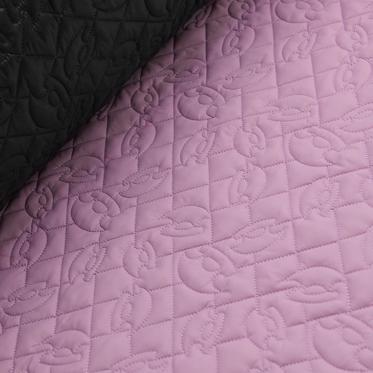 Embroidered Quilt 2-Sided - Ulu - Lavender