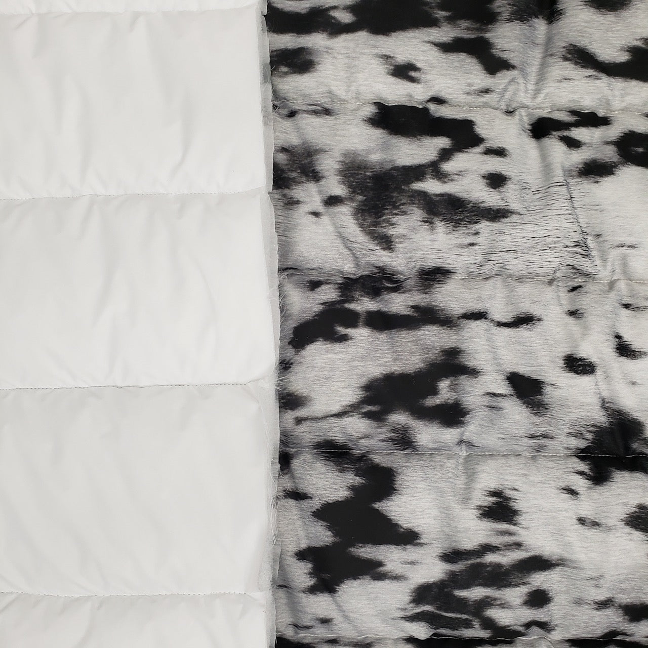 Quilted Holofill™ 2-Sided 13oz - Seal Skin (Natural/Silver) - back
