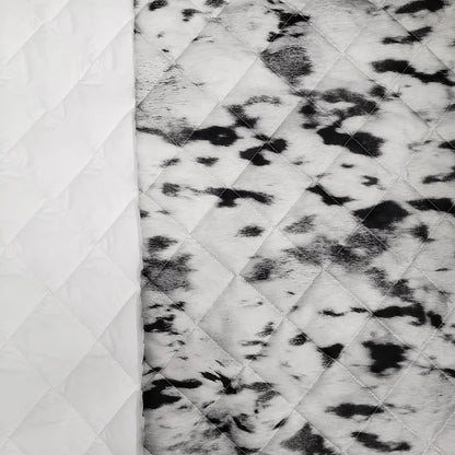 Quilted PrimaSoft™ - 2-Sided, 6oz - Seal Skin (Natural / Silver) (cut)