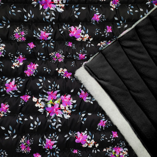 Quilted Polar 2-Sided 13oz - Arctic Floral by Martha Kyak (fold)