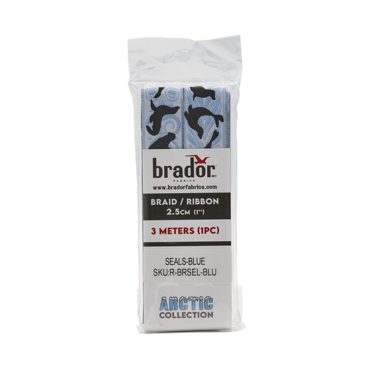 Arctic Collection® Braid / Ribbon - Seals - blue