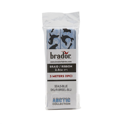 Arctic Collection® Braid / Ribbon - Seals - blue