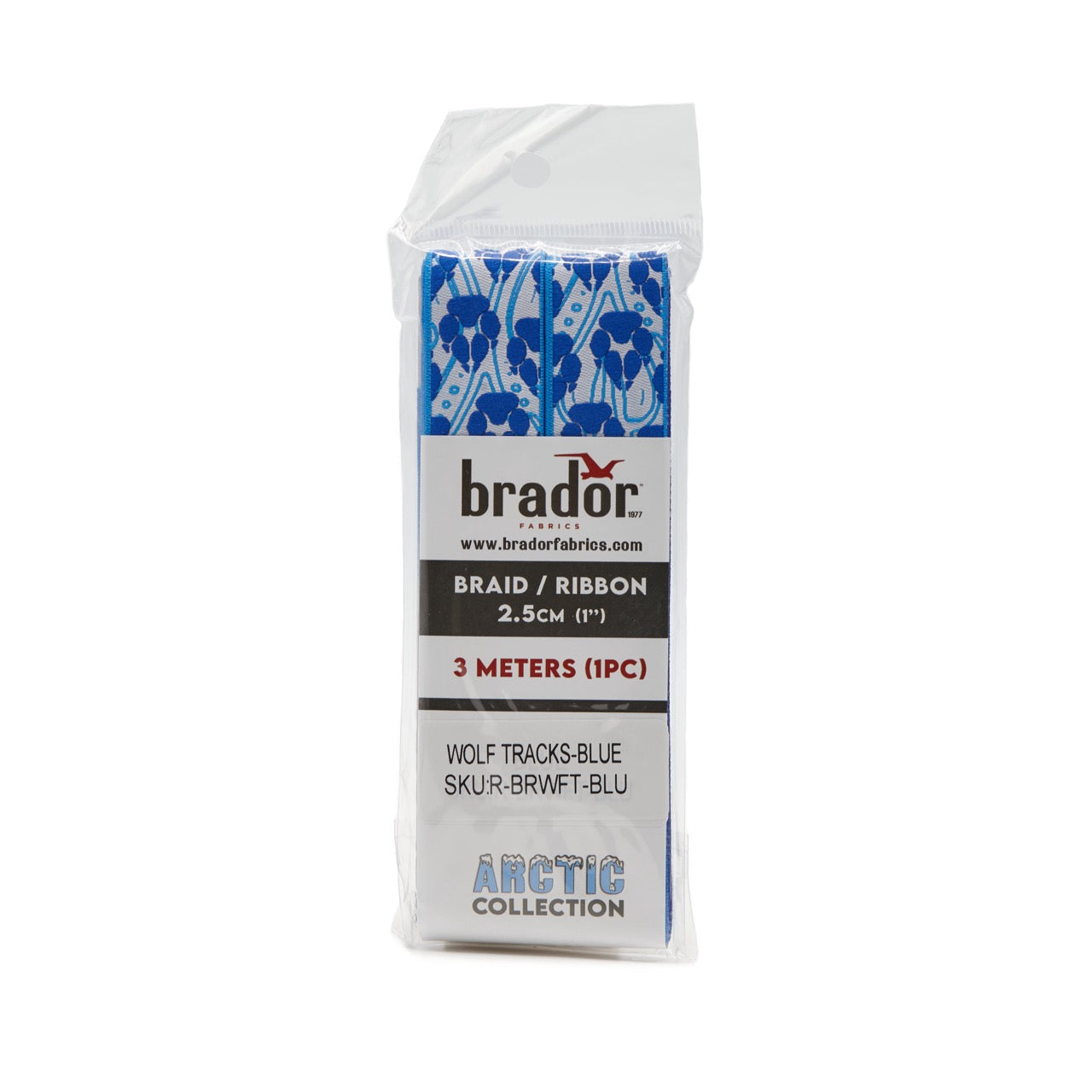 Arctic Collection® Braid / Ribbon - Wolf Tracks - blue