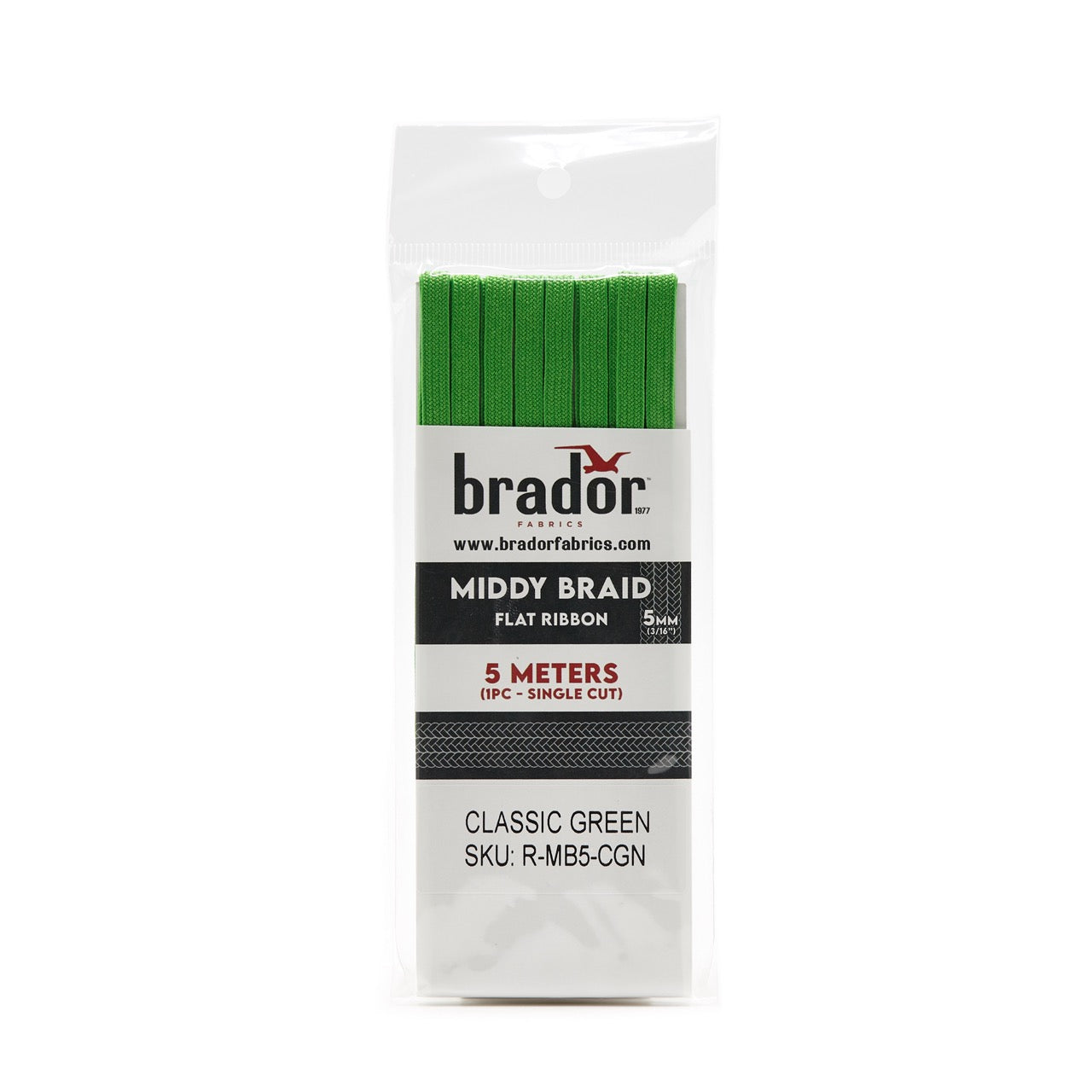 Middy Braid - Classic Green