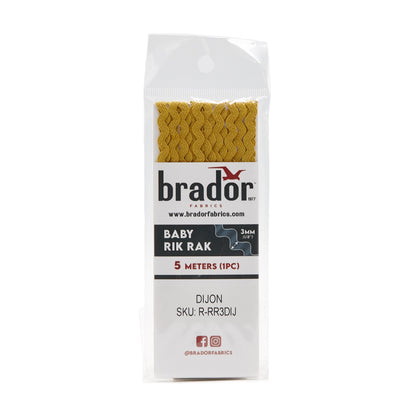Rik Rak - Dijon 3mm (pack)
