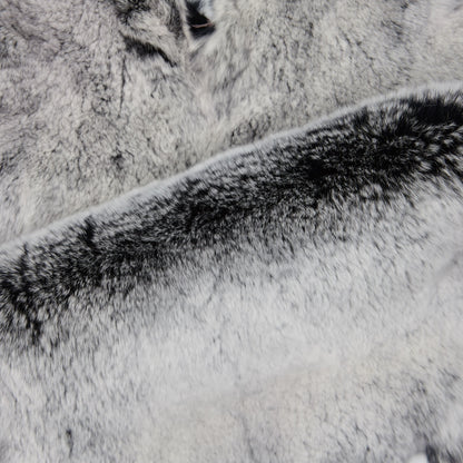 Rex Rabbit Fur - Black Frost (detail)