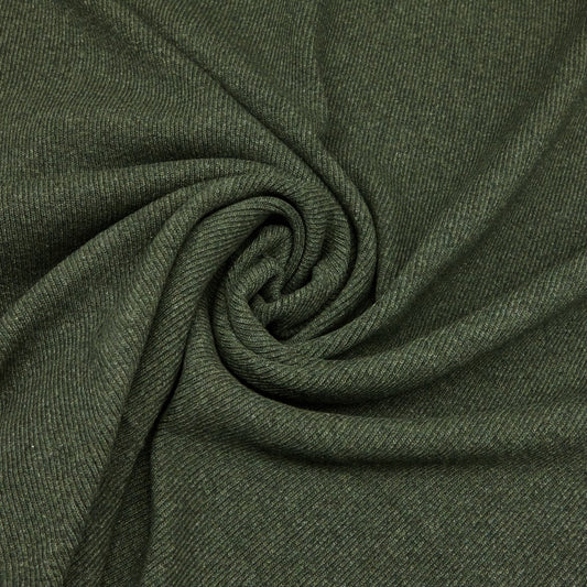Wool Ribbing / Rib Knit (CG®) - Olive Green